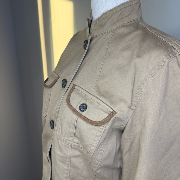 Chaps Women's Tan Button-Up Jacket - Picture 3 of 7